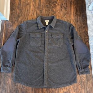 L.L. Bean Men's Charcoal Shirt Jacket Shacket size XXL 2XL
